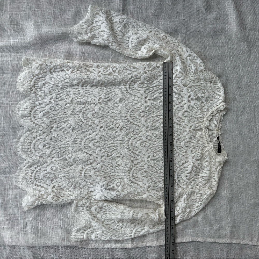 Zara Cream Lace Blouse